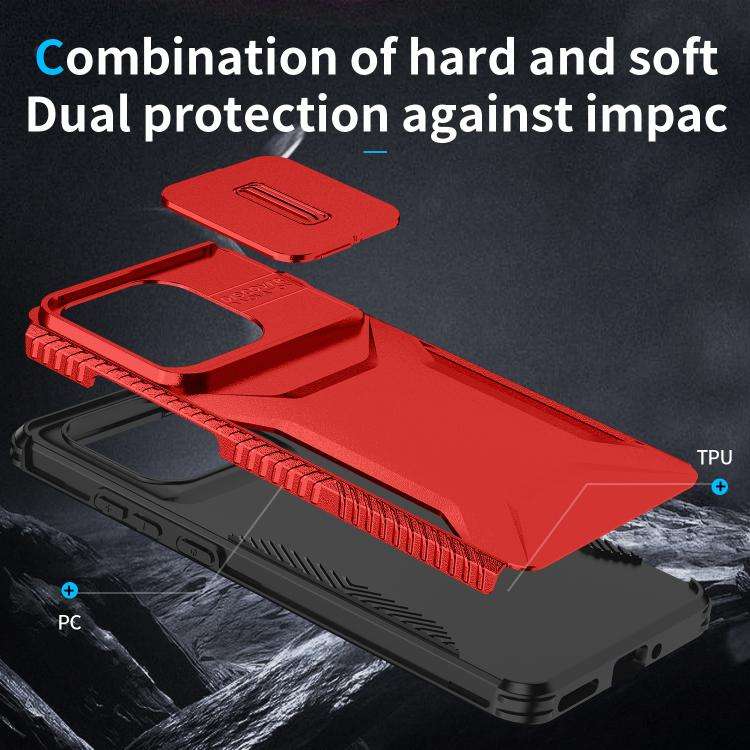 For Motorola Edge 5G 2025 Sliding Camshield Phone Case(Red)