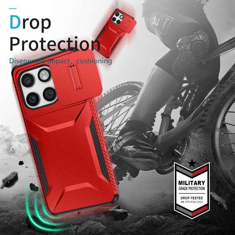 For Motorola Edge 5G 2025 Sliding Camshield Phone Case(Red)