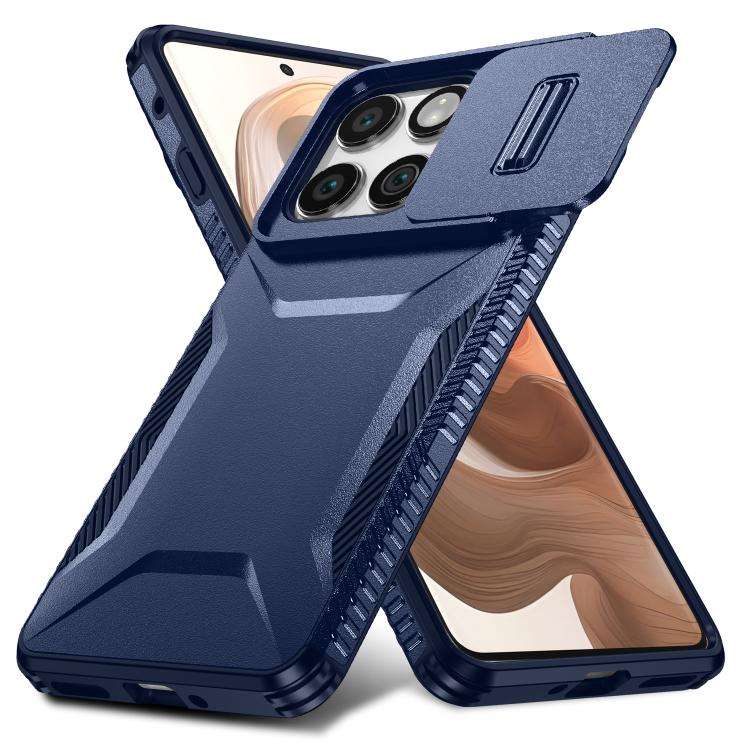 For Motorola Edge 5G 2025 Sliding Camshield Phone Case(Blue)