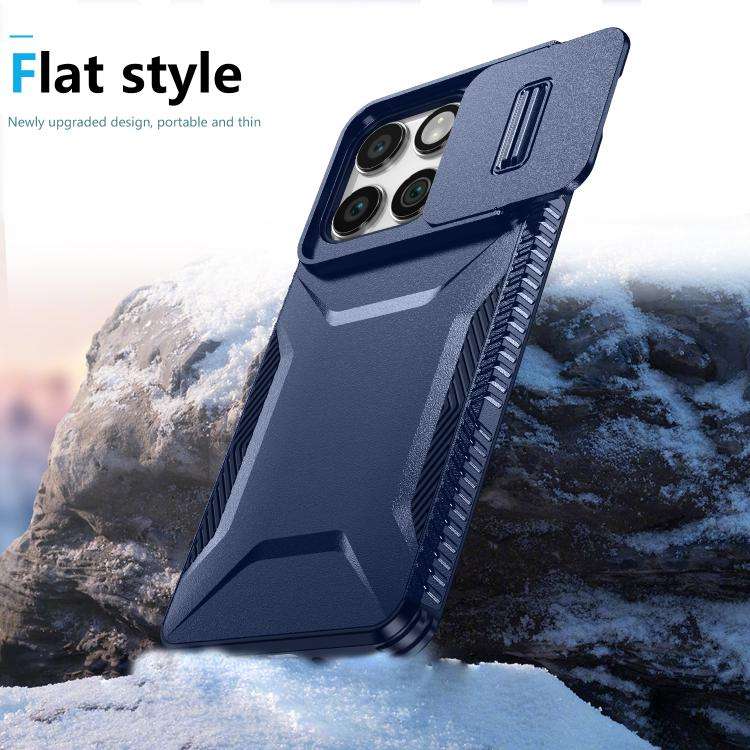 For Motorola Edge 5G 2025 Sliding Camshield Phone Case(Blue)