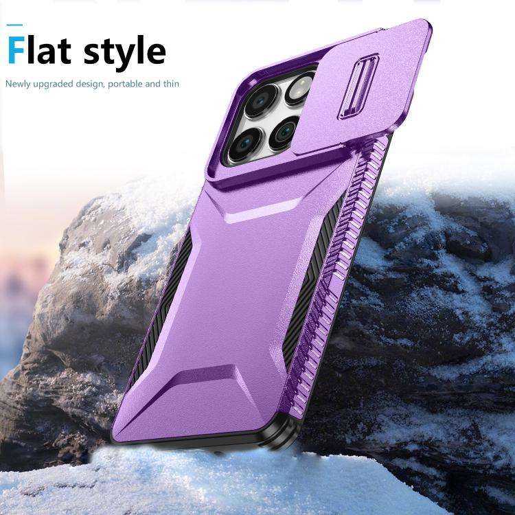 For Motorola Edge 5G 2025 Sliding Camshield Phone Case(Purple)