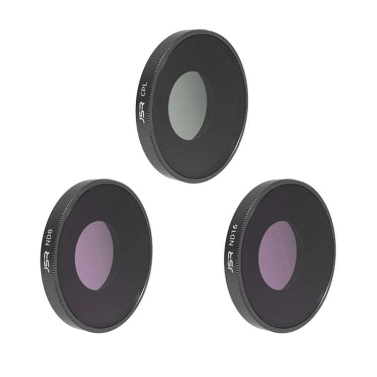 For DJI Osmo Action 4 JUNESTAR Threaded Camera Lens Filter, Filter:3 in 1 CPL ND8 ND16