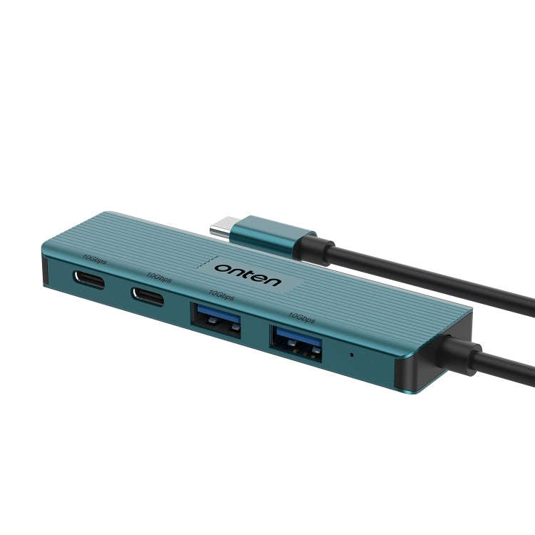 Onten UC622 10Gbps USB-C / Type-C to 2 x USB + 2 x USB-C / Type-C 4 in 1 HUB Docking Station, Len...