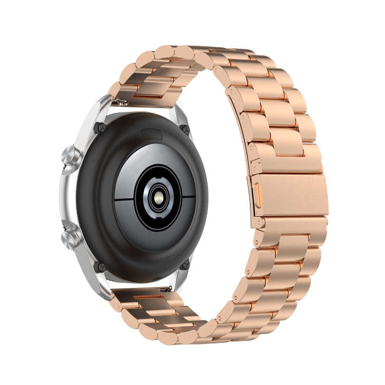 For Galaxy Watch 3 45mm 3-Beads Stainless Steel  Watch Band with Screwdriver & Ears, Size: 22mm(R...