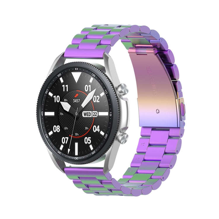 For Galaxy Watch 3 45mm 3-Beads Stainless Steel  Watch Band with Screwdriver & Ears, Size: 22mm(C...