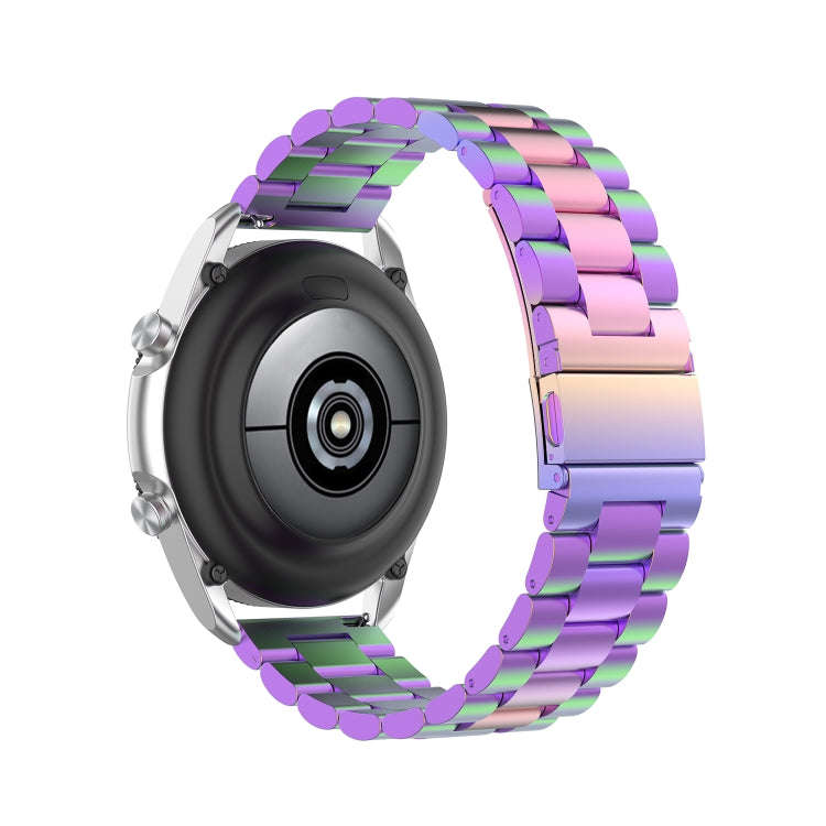 For Galaxy Watch 3 45mm 3-Beads Stainless Steel  Watch Band with Screwdriver & Ears, Size: 22mm(C...