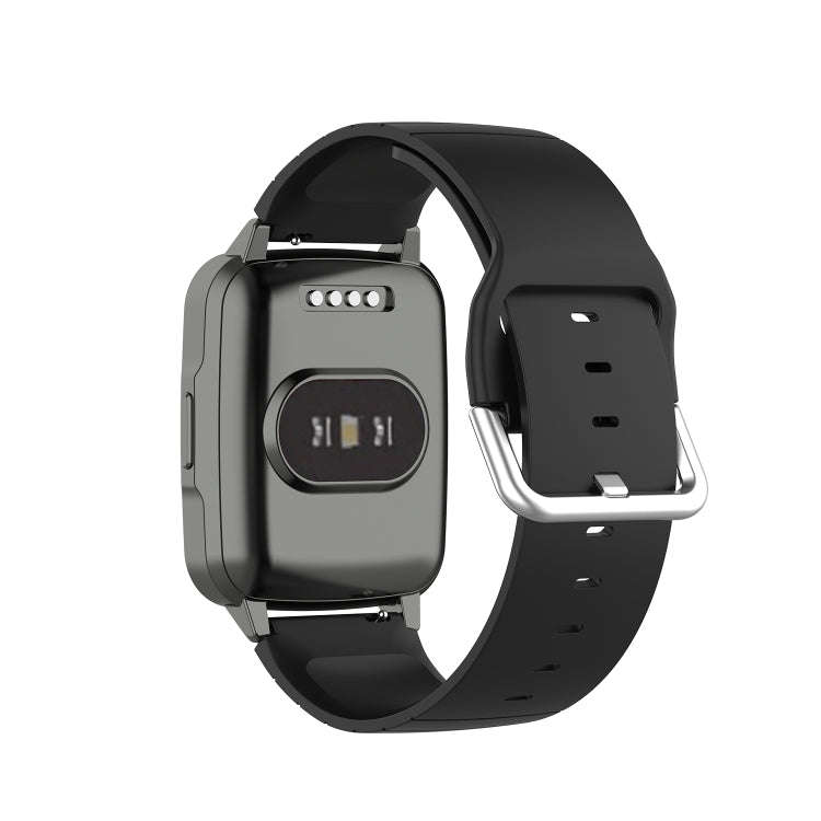 For Xiaomi Haylou Smart Watch LS01 / Smart Watch 2 LS02 Silicone Watch Band, Size: 19mm(Black)