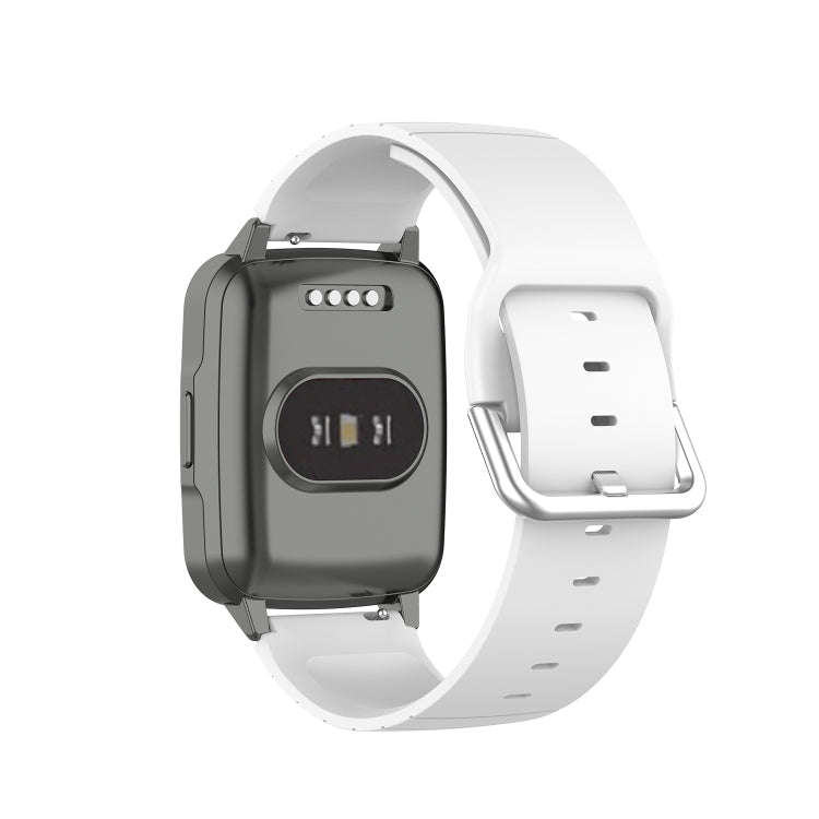 For Xiaomi Haylou Smart Watch LS01 / Smart Watch 2 LS02 Silicone Watch Band, Size: 19mm(White)