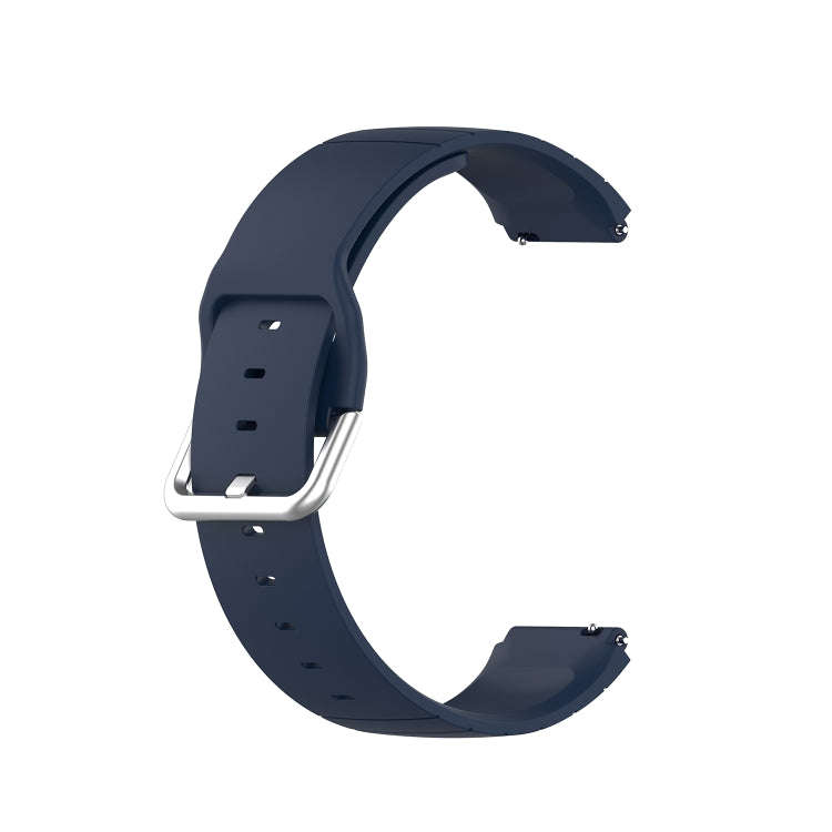 For Xiaomi Haylou Smart Watch LS01 / Smart Watch 2 LS02 Silicone Watch Band, Size: 19mm(Navy Blue)