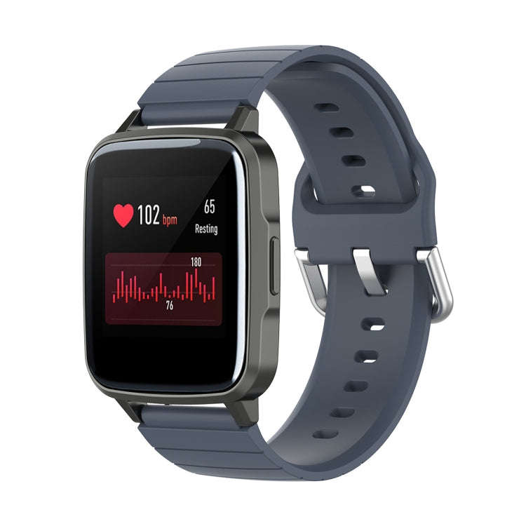 For Xiaomi Haylou Smart Watch LS01 / Smart Watch 2 LS02 Silicone Watch Band, Size: 19mm(Gray)