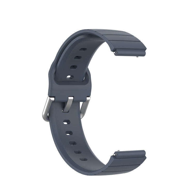For Xiaomi Haylou Smart Watch LS01 / Smart Watch 2 LS02 Silicone Watch Band, Size: 19mm(Gray)
