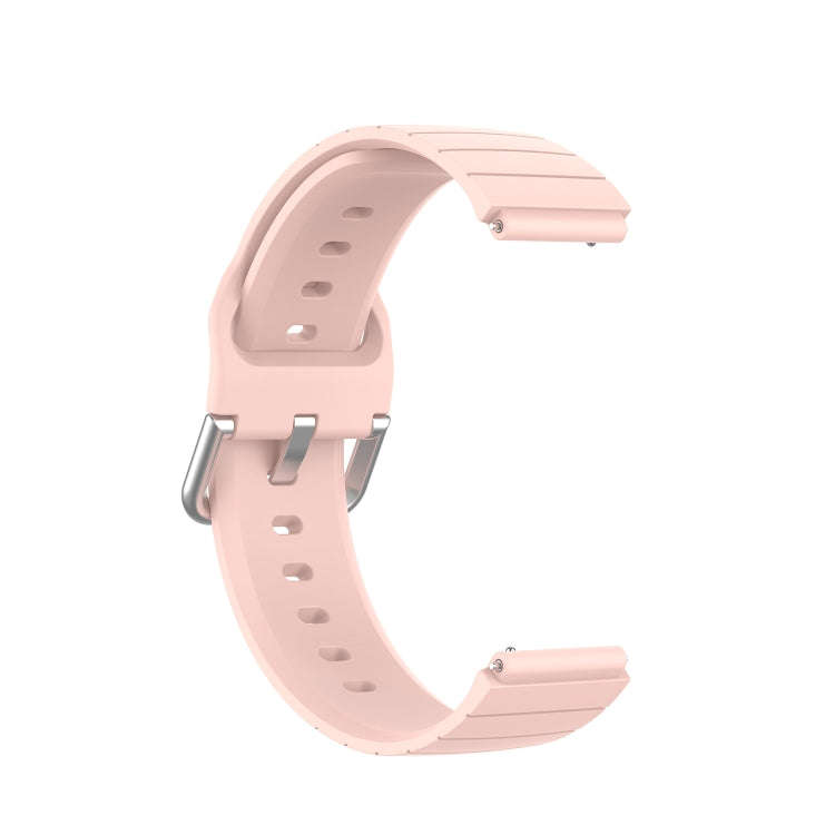 For Xiaomi Haylou Smart Watch LS01 / Smart Watch 2 LS02 Silicone Watch Band, Size: 19mm(Light Pink)