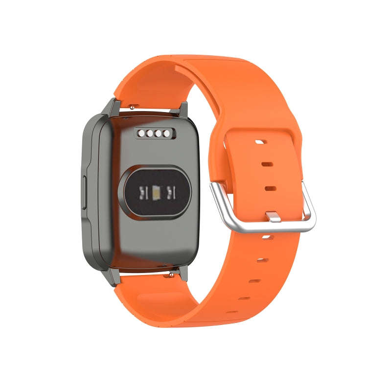 For Xiaomi Haylou Smart Watch LS01 / Smart Watch 2 LS02 Silicone Watch Band, Size: 19mm(Orange)