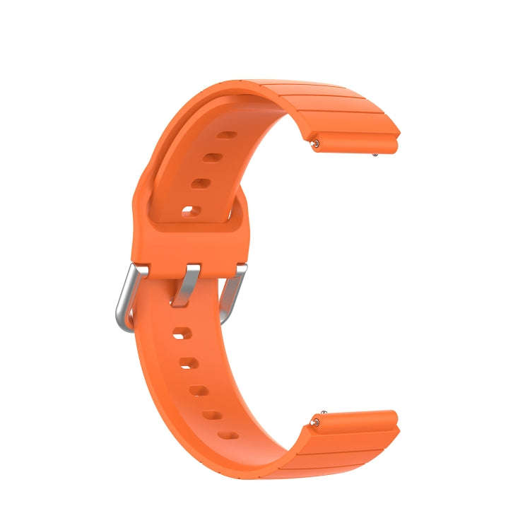 For Xiaomi Haylou Smart Watch LS01 / Smart Watch 2 LS02 Silicone Watch Band, Size: 19mm(Orange)