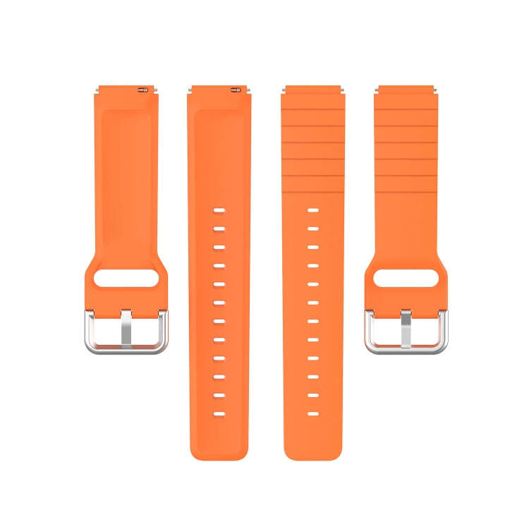 For Xiaomi Haylou Smart Watch LS01 / Smart Watch 2 LS02 Silicone Watch Band, Size: 19mm(Orange)
