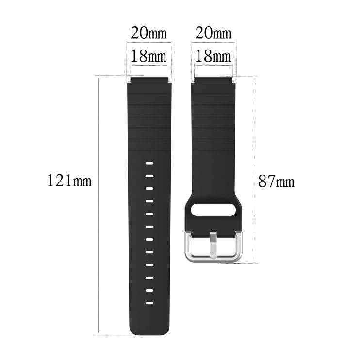 For Xiaomi Haylou Smart Watch LS01 / Smart Watch 2 LS02 Silicone Watch Band, Size: 19mm(Orange)