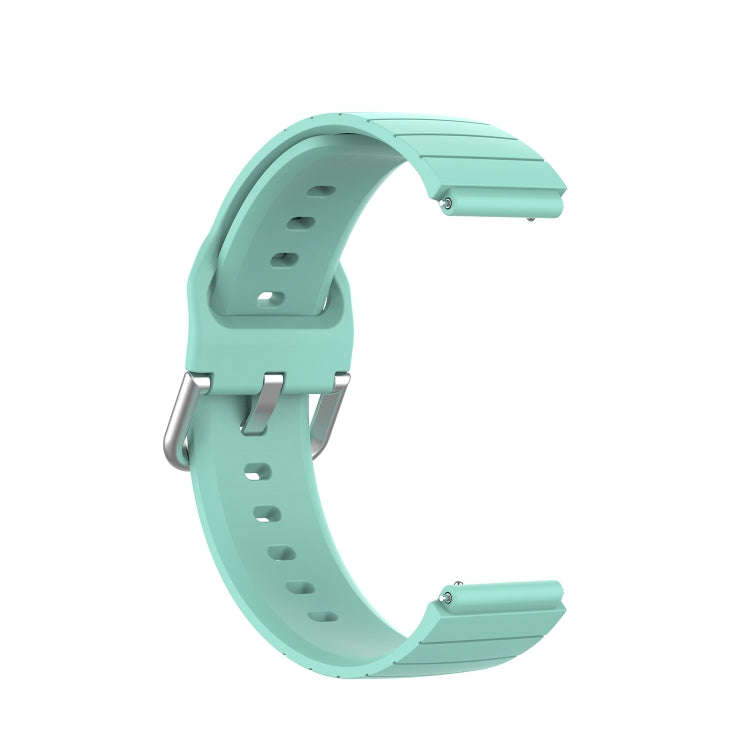 For Xiaomi Haylou Smart Watch LS01 / Smart Watch 2 LS02 Silicone Watch Band, Size: 19mm(Teal)