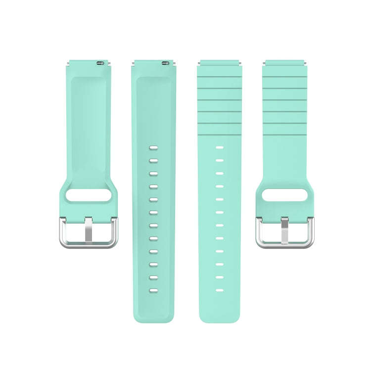 For Xiaomi Haylou Smart Watch LS01 / Smart Watch 2 LS02 Silicone Watch Band, Size: 19mm(Teal)