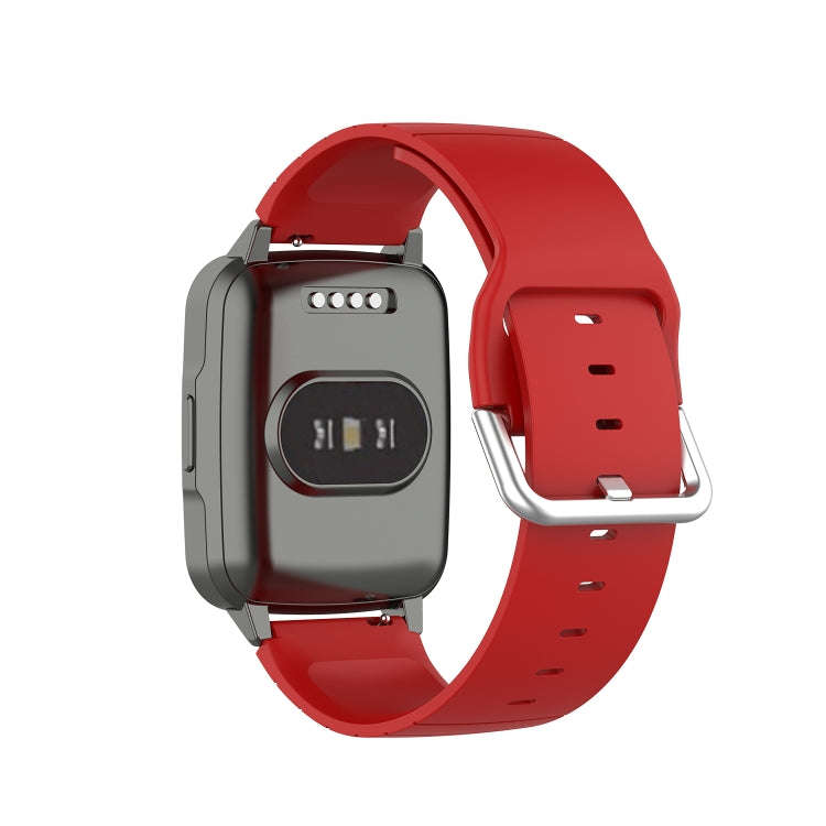 For Xiaomi Haylou Smart Watch LS01 / Smart Watch 2 LS02 Silicone Watch Band, Size: 19mm(Red)