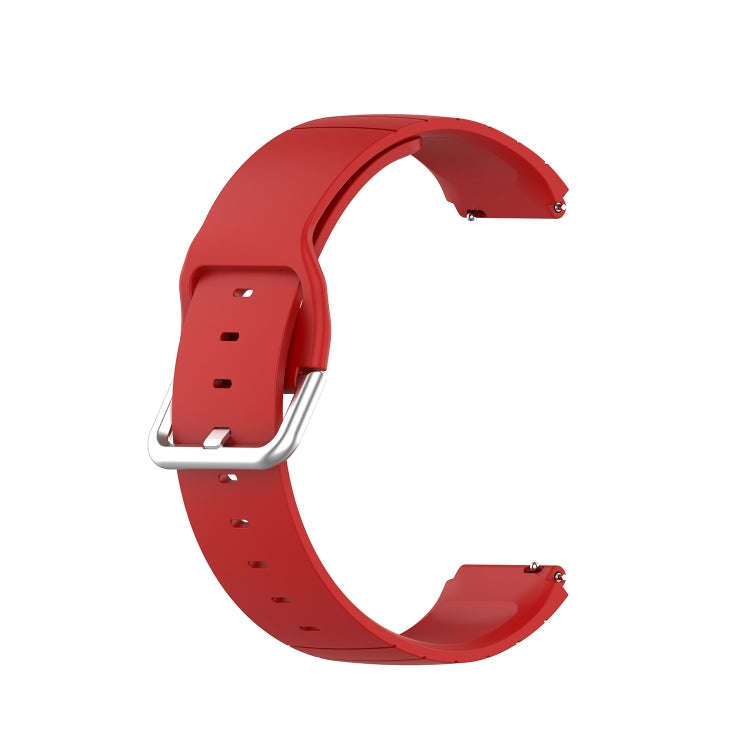 For Xiaomi Haylou Smart Watch LS01 / Smart Watch 2 LS02 Silicone Watch Band, Size: 19mm(Red)