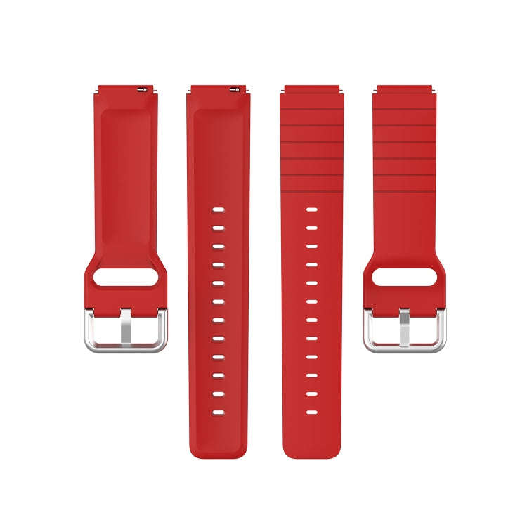 For Xiaomi Haylou Smart Watch LS01 / Smart Watch 2 LS02 Silicone Watch Band, Size: 19mm(Red)
