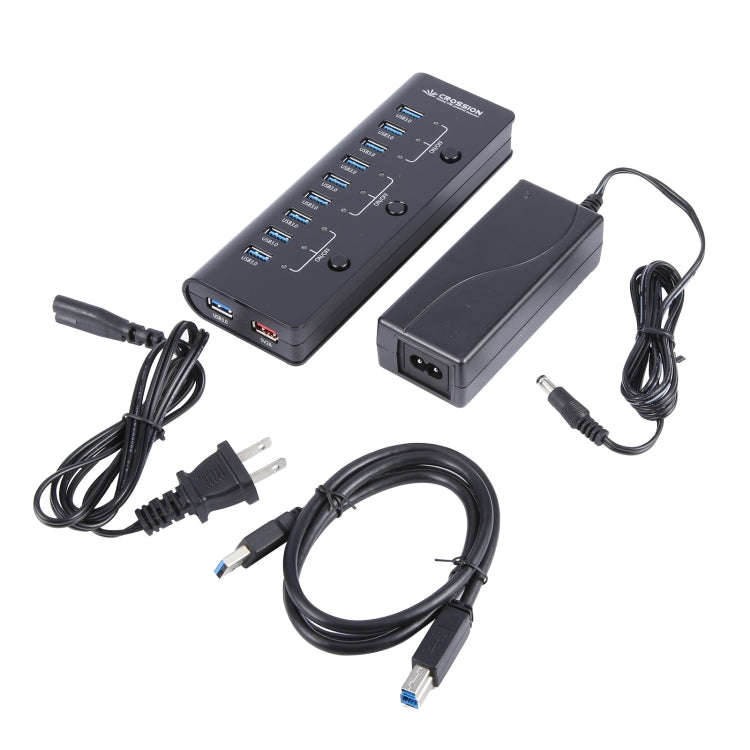 ORICO CRU3-H9C1 10 Port USB3.0 12V 4A HUB Power Adapter, Plug:EU Plug
