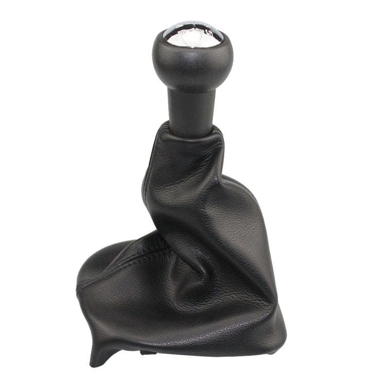 For Peugeot 207 / 307 / CC30 Car 5 Speed Gear Lever Hand Ball Leather Gear Shift Knob with Dustpr...