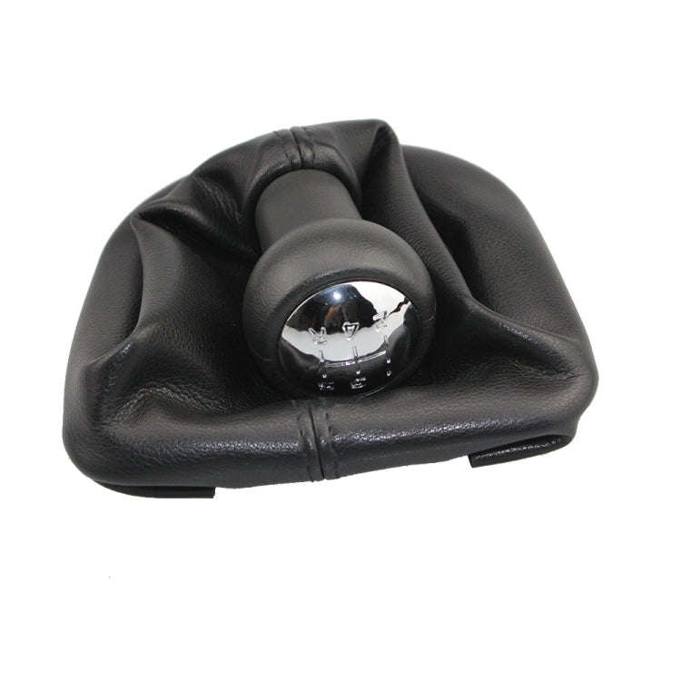 For Peugeot 207 / 307 / CC30 Car 5 Speed Gear Lever Hand Ball Leather Gear Shift Knob with Dustpr...