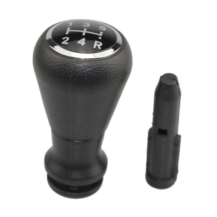 For Citroen C4 / Peugeot 307 Car Gear Lever Knob Leather Gear Shift Knob, with Converter(Black)