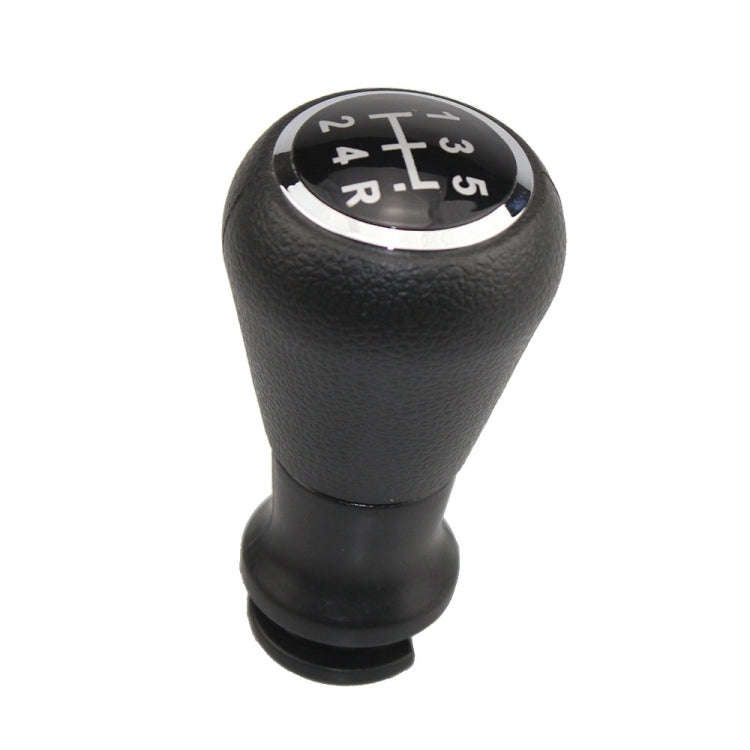 For Citroen C4 / Peugeot 307 Car Gear Lever Knob Leather Gear Shift Knob, with Converter(Black)