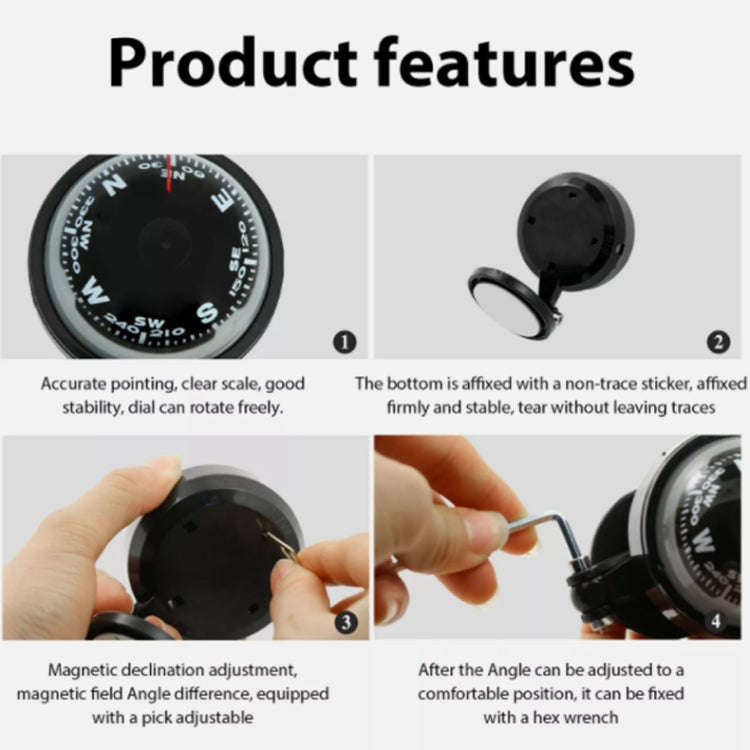 Nisa LC500 Car Compass Ball Car Decoration