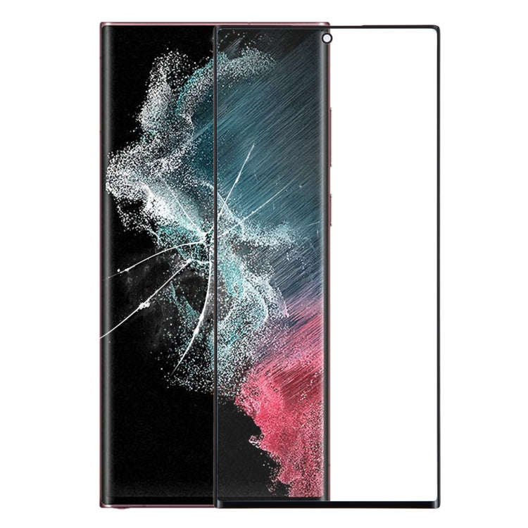 For Samsung Galaxy S22 Ultra SM-S908B Front Screen Outer Glass Lens with OCA Optically Clear Adhe...