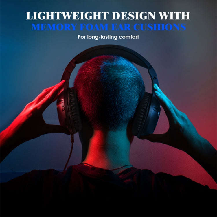 SoulBytes S20 RGB Light Gaming Headset with Mic(Black)