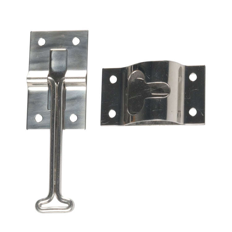 2pcs / Set Vans / RVs / Trucks 4 inch Stainless Steel Door Hook with Screws(Silver)