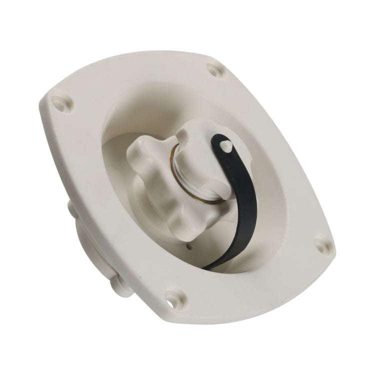 RV Camper Trailer Cars Water Inlet Fill with Screws(White)
