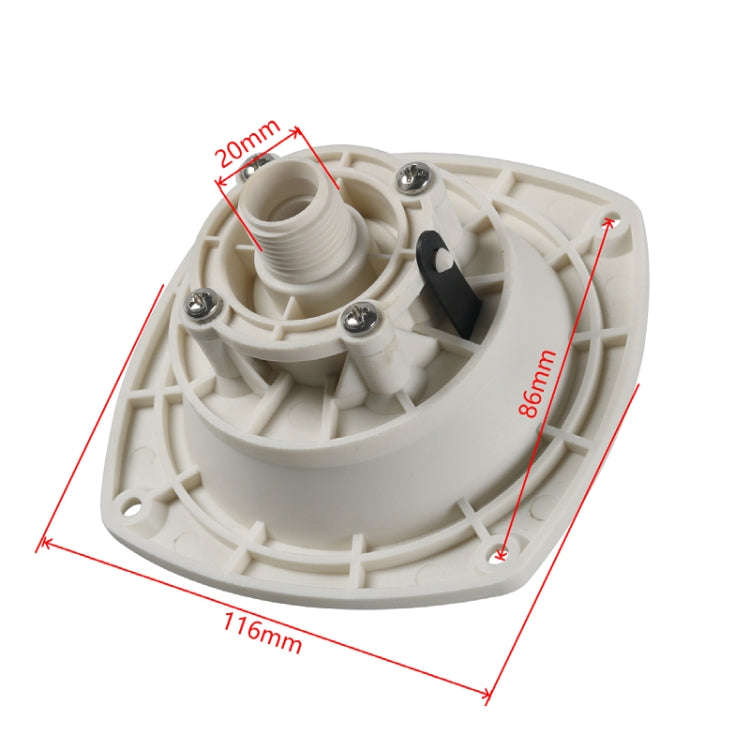 RV Camper Trailer Cars Water Inlet Fill with Screws(White)
