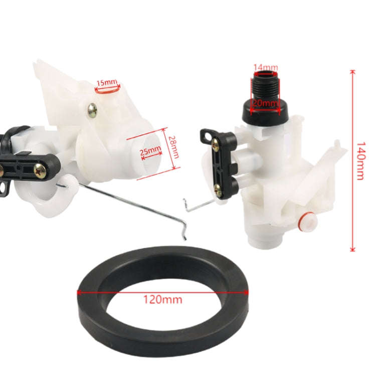 RV Toilet Water Valve Module Assembly 31705(White + Black)