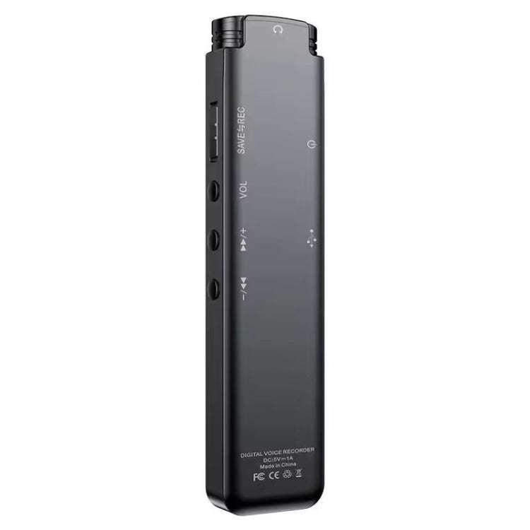 H22 Smart Color Screen Noise Reduction Voice Recorder, Capacity:64GB(Black)