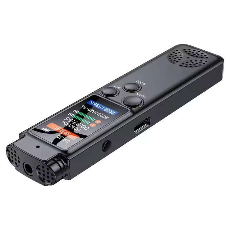 H22 Smart Color Screen Noise Reduction Voice Recorder, Capacity:64GB(Black)