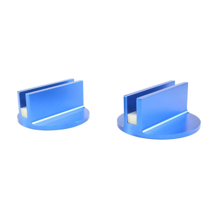 2pcs / Set Car Slotted Jack Pad Jacking Lift Pad(Blue)