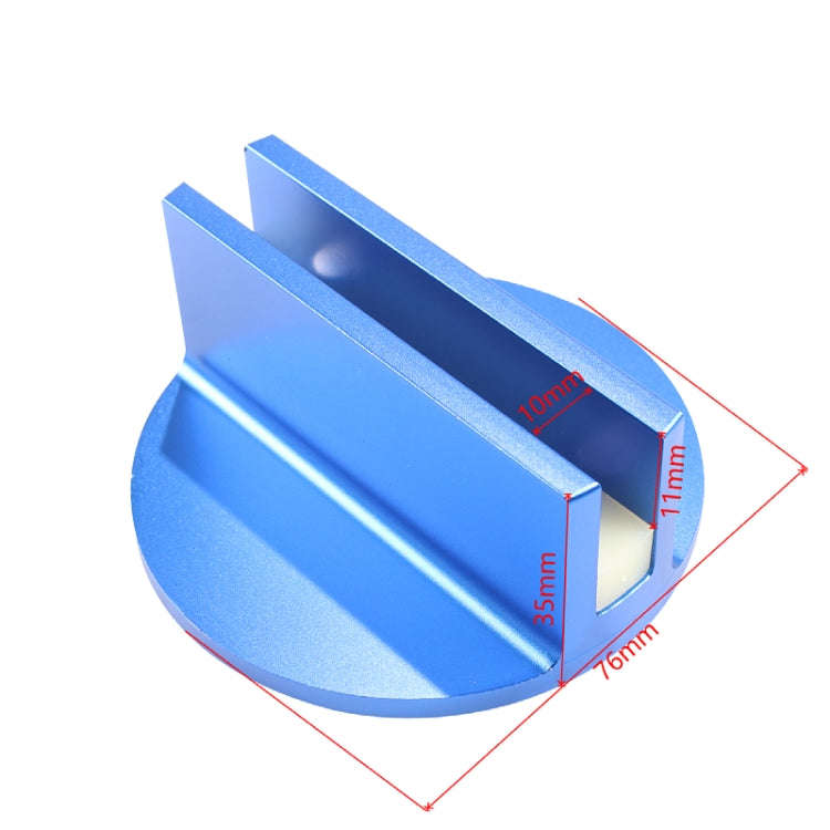 2pcs / Set Car Slotted Jack Pad Jacking Lift Pad(Blue)