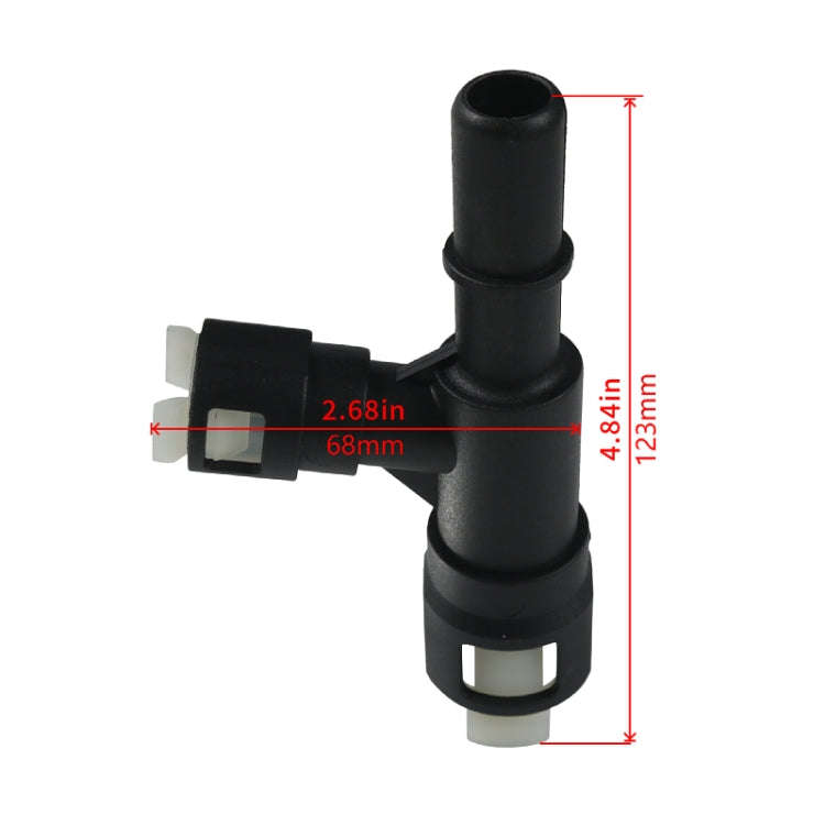 2pcs / Set For Cadillac Car Heater Hose Connector 15055343(Black)