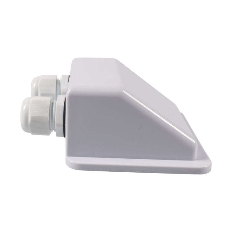 RV Sealed Waterproof Solar Double Cable Entry Gland Box(White)