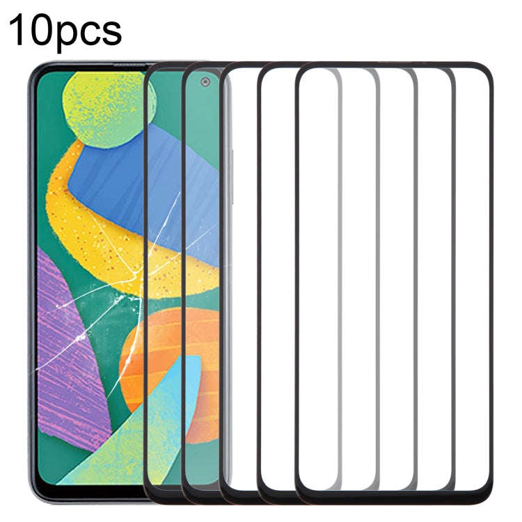 For Samsung Galaxy F52 5G SM-E526B 10pcs Front Screen Outer Glass Lens with OCA Optically Clear A...