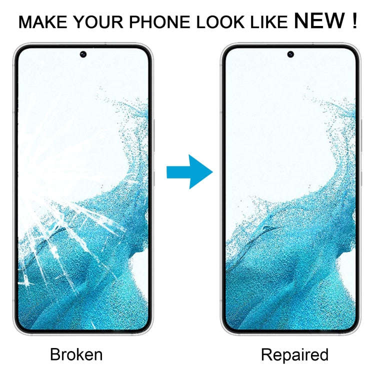 For Samsung Galaxy S22 SM-S901B 10pcs Front Screen Outer Glass Lens with OCA Optically Clear Adhe...