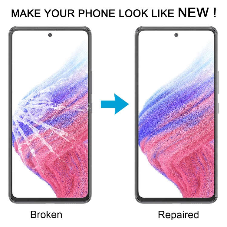 For Samsung Galaxy A53 5G SM-A536B 10pcs Front Screen Outer Glass Lens with OCA Optically Clear A...