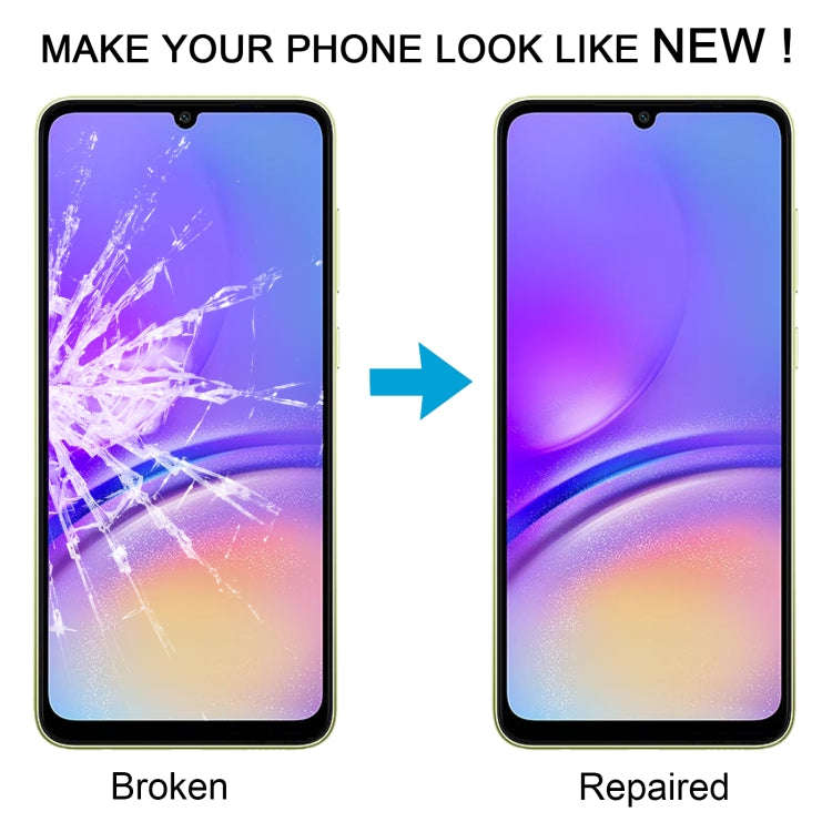 For Samsung Galaxy A05 SM-A055F 10pcs Front Screen Outer Glass Lens with OCA Optically Clear Adhe...