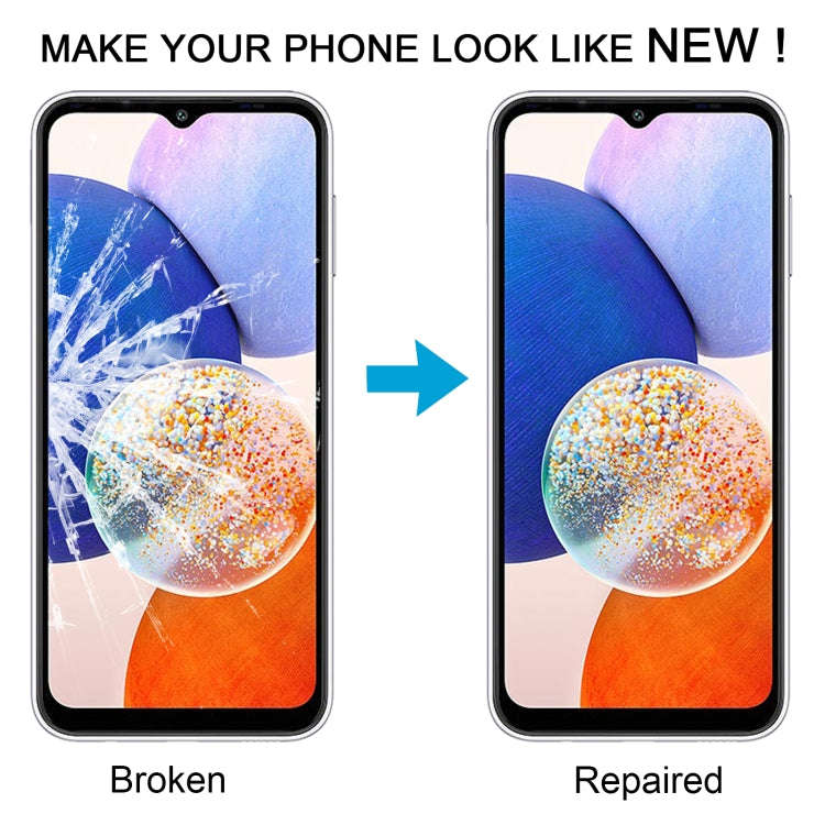 For Samsung Galaxy A14 5G SM-A146B 10pcs Front Screen Outer Glass Lens with OCA Optically Clear A...