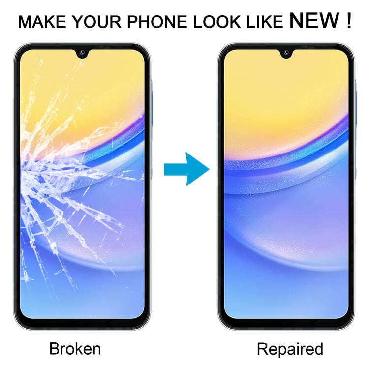For Samsung Galaxy A15 5G SM-A156B 10pcs Front Screen Outer Glass Lens with OCA Optically Clear A...