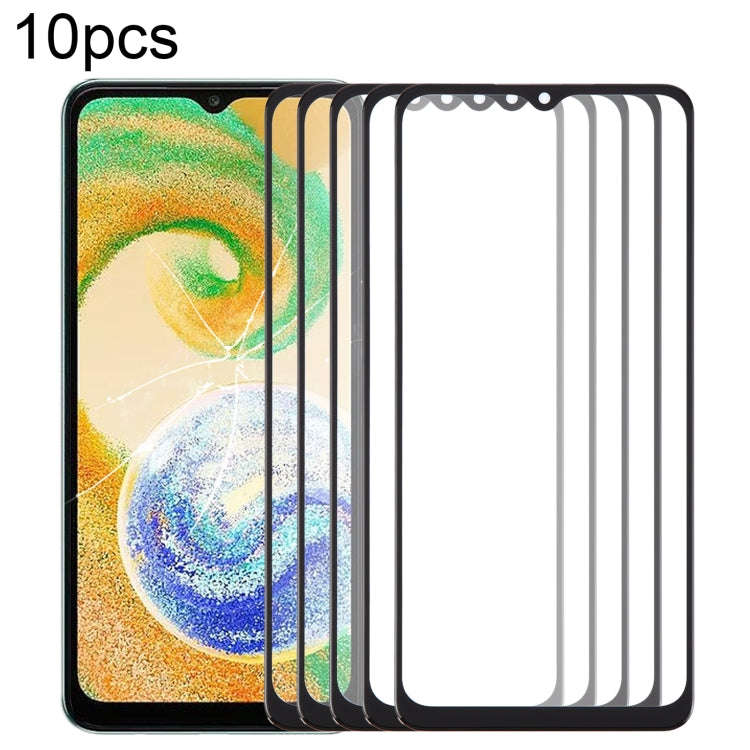 For Samsung Galaxy A04s SM-A047F 10pcs Front Screen Outer Glass Lens with OCA Optically Clear Adh...